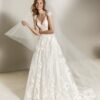 Wedding Dresses for Women Bride V Neck A Line Bridal Gowns T...