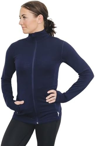 Woolino Merino Wool Fleece Jacket for Women - Year Round Fle...