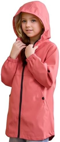 maoo garden Girls Rain Jackets Kids Waterproof Raincoat Ligh... maoo garden Girls Rain Jackets Kids Waterproof Raincoat Ligh...