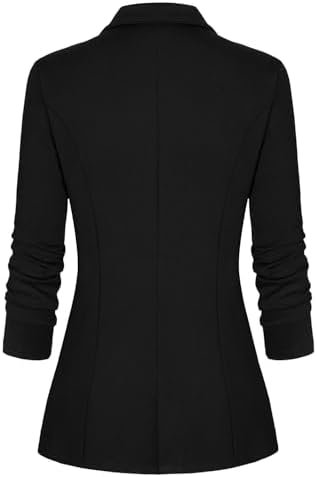 Genhoo Women's Long Sleeve Blazer Open Front Cardigan Jacket...