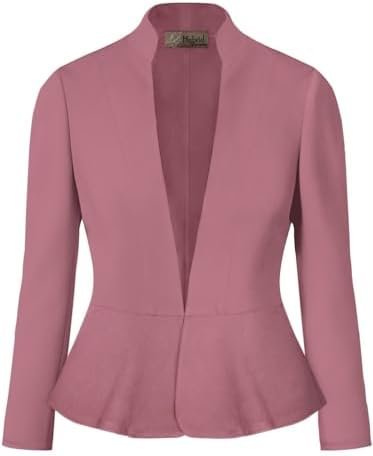 Hybrid & Company Women's Casual Work Office Elegant Open Fro...