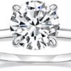 EAMTI 1.5CT 925 Sterling Silver Engagement Rings Round Cut S...
