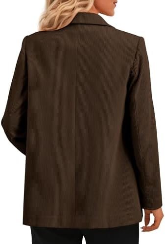 PRETTYGARDEN Women's Winter Corduroy Blazers Jackets Dressy ...
