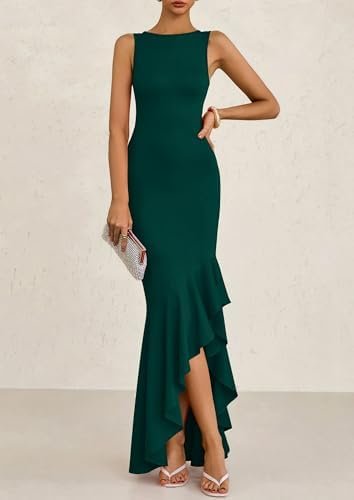 PRETTYGARDEN Women's Summer Bodycon Maxi Dress 2025 Spring S...