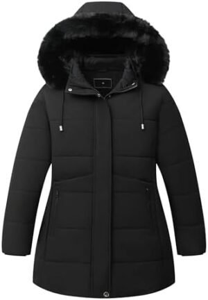 KAIDER Women's Plus Size Winter Coat Waterproof warm Down Co...