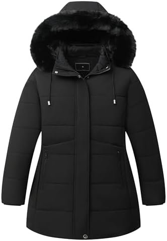 KAIDER Women's Plus Size Winter Coat Waterproof warm Down Co...