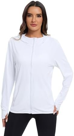 Women's Sun Protection Jacket UPF 50+ Full Zipper Long Sleev...