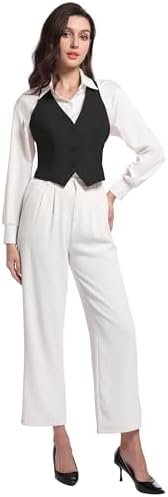 V VOCNI Vest for Women V Neck Suit Vest Sleeveless Racerback...