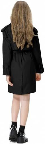 Betusline Girls & Women's Trench Coat Double Breasted Classi...