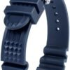Silicone Watch Strap Sport Diving Rubber Longer Men‘s Wrist ...