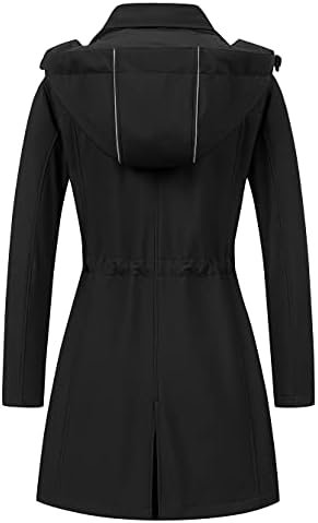 CREATMO US Women's Lightweight Waterproof Long Softshell Tac...