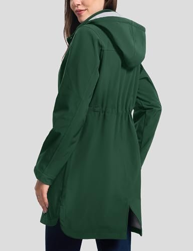 MAGCOMSEN Women's Long Fleece Lined Jackets Warm Winter Wind...