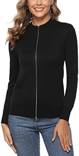 Youngull Zip Front Jacket for Women Casual Lightweight Cardi... Youngull Zip Front Jacket for Women Casual Lightweight Cardi...