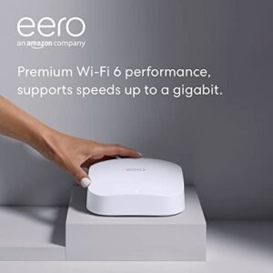 Like-New Amazon eero Pro 6 tri-band mesh Wi-Fi 6 router Like-New Amazon eero Pro 6 tri-band mesh Wi-Fi 6 router with...