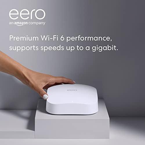 Like-New Amazon eero Pro 6 tri-band mesh Wi-Fi 6 router with...