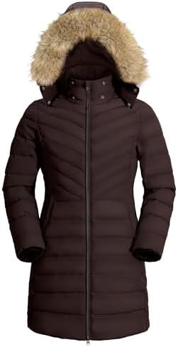 Pioneer Camp Women's Winter Coats Warm Thicken Long Puffer J...