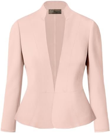 Hybrid & Company Women's Casual Work Office Elegant Open Fro...