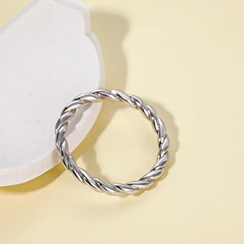 EAMTI 925 Sterling Silver Celtic Knot Ring Simple Criss Cros...
