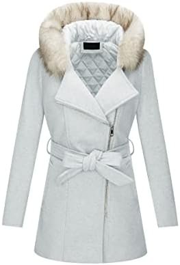 Bellivera Women Wool Jacket Blend Winter Mid Long Trench Coa...