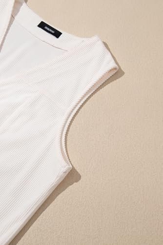 Dokotoo Womens Corduroy Vests Outerwear 2025 Button-Down Lig...