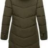 Women's Long Quilted Jacket for Winter | Puffy Winter Coat i...