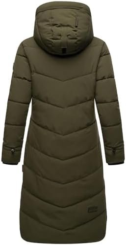 Women's Long Quilted Jacket for Winter | Puffy Winter Coat i...