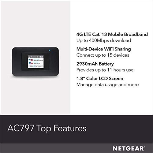 NETGEAR Mobile WiFi Hotspot | 4G LTE Router AC797-100NAS | 4...