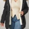 Geschallino Women's Parka Coat 3 in 1 Plus Size Winter Warm ...