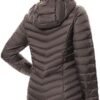ANOTHER CHOICE Women Puffer Jacket Hooded Warm Lightweight P...