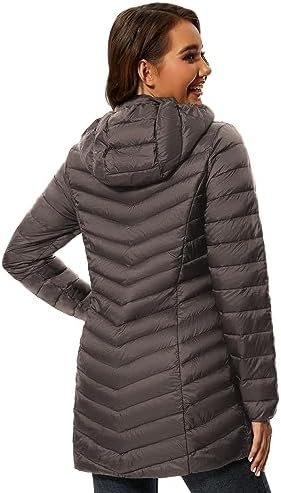 ANOTHER CHOICE Women Puffer Jacket Hooded Warm Lightweight P...