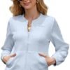 WROLEM Women Zip Up Sweatshirts with Pockets Long Sleeve Jac...