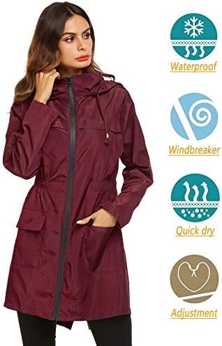 Lomon Women Waterproof Lightweight Rain Jacket Active Outdoo...