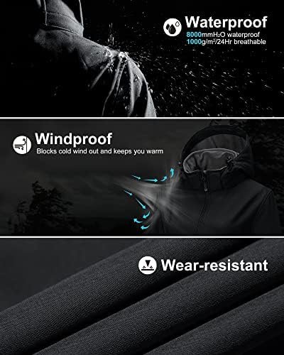 33,000ft Women's Waterproof Softshell Long Rain Jacket with ...