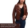 Women's Lamb Leather Jacket Classic Biker Style, Perfecto De...