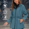 TCOT Rain Jackets for Women Waterproof Packable Hooded Rain ...