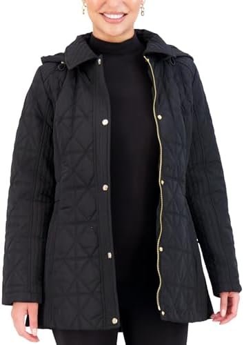 Jones NY Quilted Women's Puffer Jacket Womens Winter Coat wi...