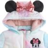 Disney Minnie Mouse Girls Puffer Jacket with Ears and Bow fo...