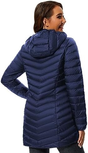 ANOTHER CHOICE Women Puffer Jacket Hooded Warm Lightweight P...