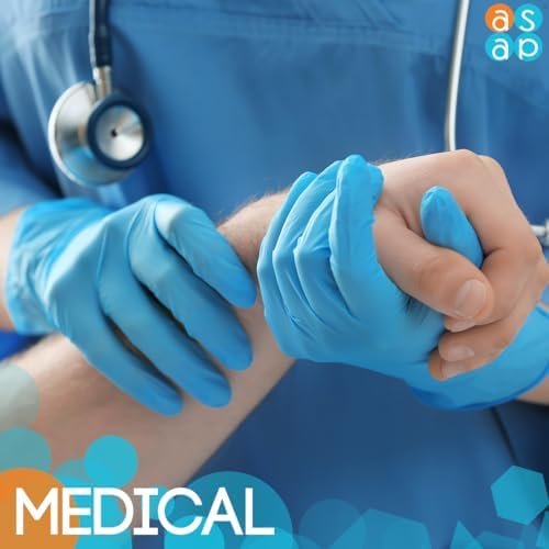 ASAP Blue Nitrile Gloves - Powder and Latex Free Disposable ...