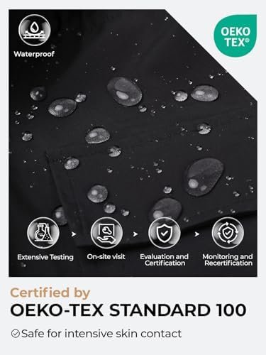 SaphiRose Women's Waterproof Rain Jacket Lightweight Raincoa...