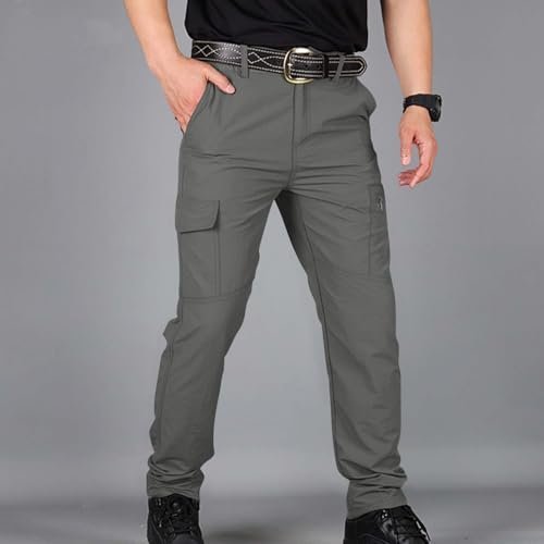 ZEFOTIM Work Cargo Pants for Men Solid Color Wide Leg Comfy ...