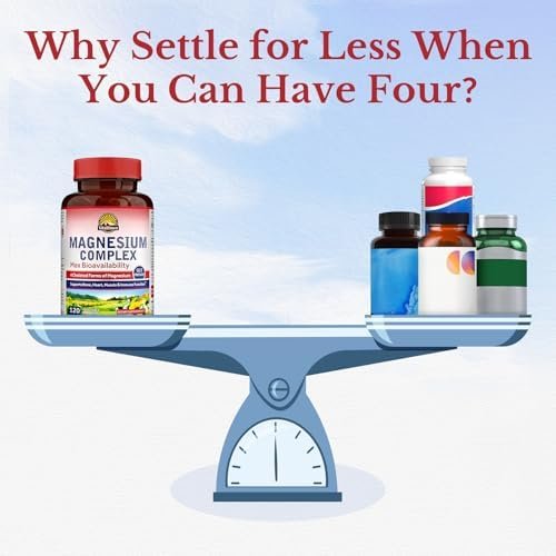 Vitalitown Magnesium Complex Supplement 500mg - Maximized Ab...