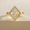 2CT/3CT Cubic Zirconia Yellow Gold Engagement Ring Round Cut...