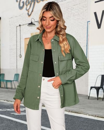 luvamia 2025 Spring Jean Jackets for Women Fashion Oversized...