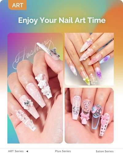 Melodysusie Handheld UV Light for Gel Nails, ART01R Cordless...