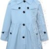 Betusline Girl's Rain Jackets Lightweight Waterproof Hooded ...
