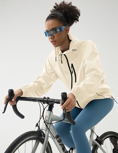 LOMON Lightweight Active Rain Jacket Hooded Water Resistant ...