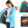 FARVALUE Girls Warm Winter Coats Water Resistant Thicken Lon...