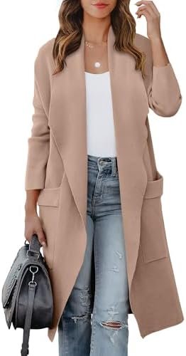 ANRABESS Women's Long Cardigan Sweater 2025 Fall Fashion Cas... ANRABESS Women's Long Cardigan Sweater 2025 Fall Fashion Cas...