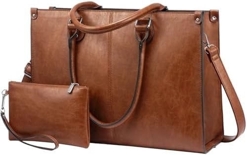 LOVEVOOK Laptop Bag for Women, 15.6 inch Laptop Tote Bag Vin...